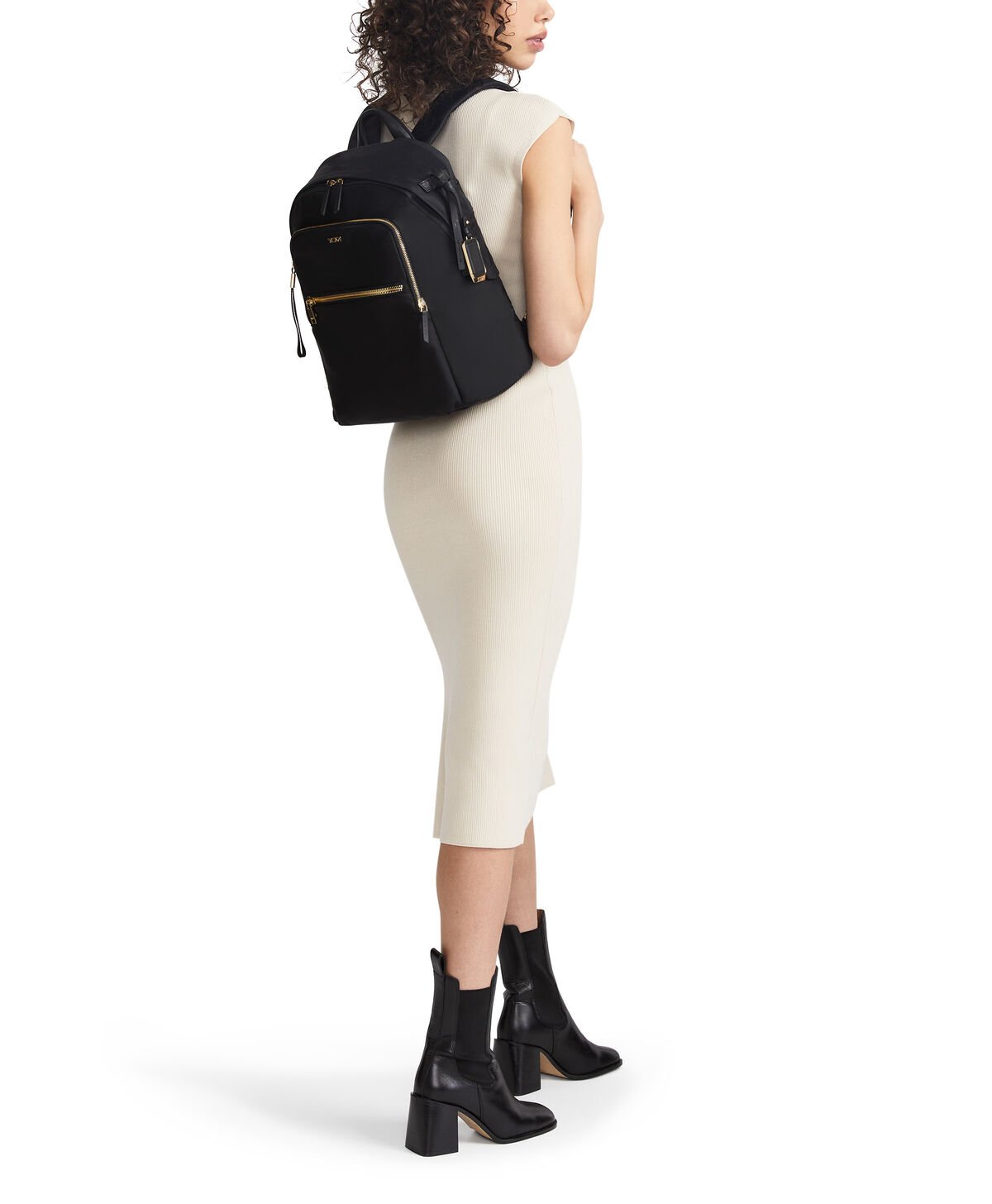TUMI Voyageur HALSEY BACKPACK  Black/Gold TUMI Voyageur HALSEY BACKPACK  Black/Gold