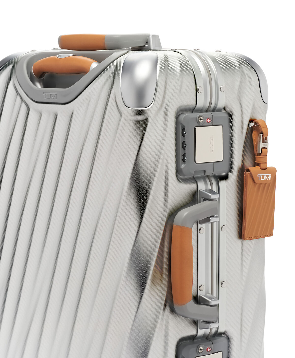 TUMI 19 Degree Aluminium INTERNATIONAL CARRY-ON Texture Silver
