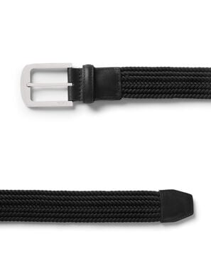 Belts Rounded Rectangle Woven Belt, 35mm