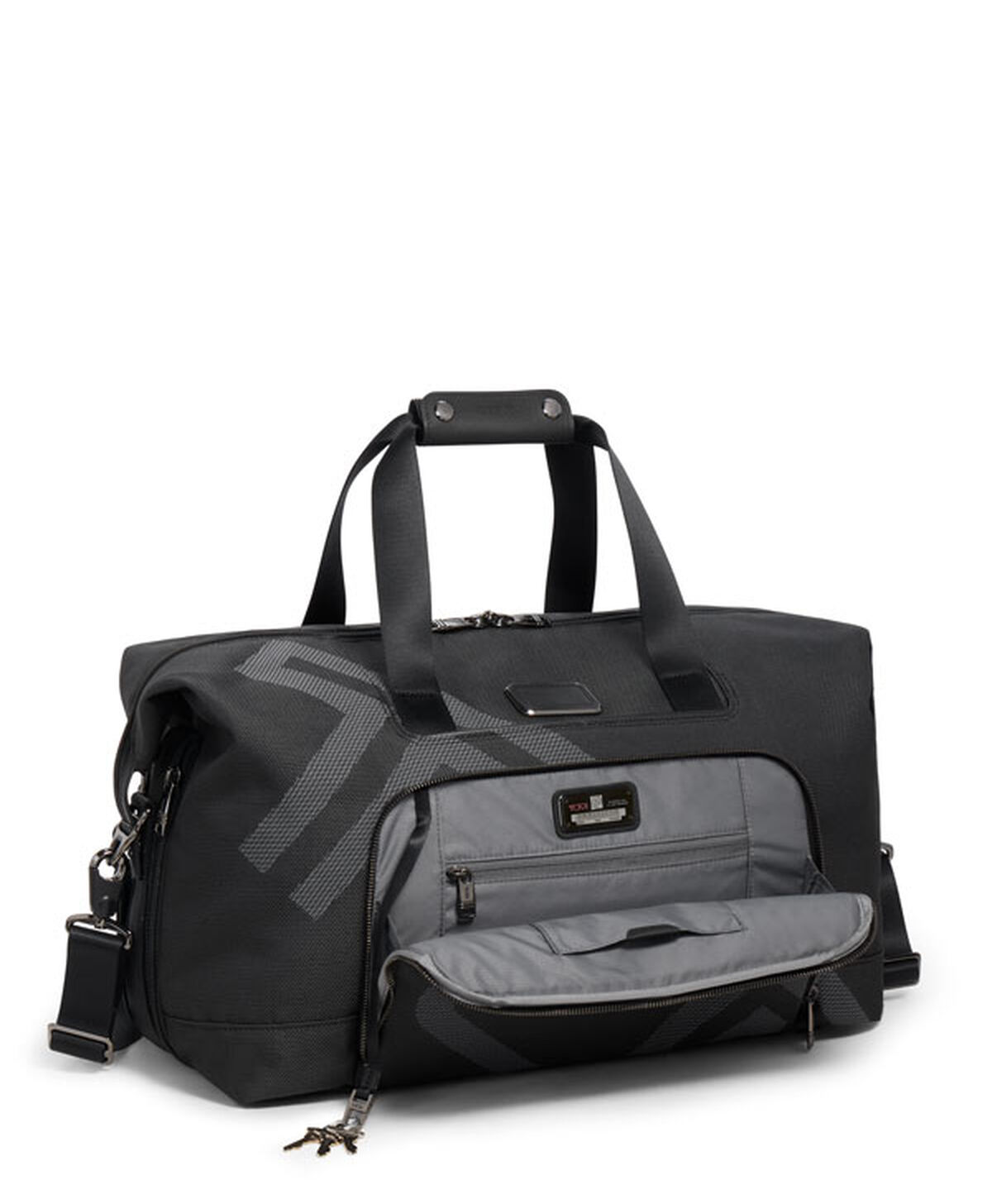 TUMI TUMI ALPHA Double Expansion Satchel Reflective Tumi jacquard