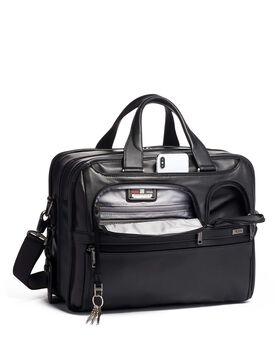Expandable Organizer Laptop Brief Leather Alpha 3