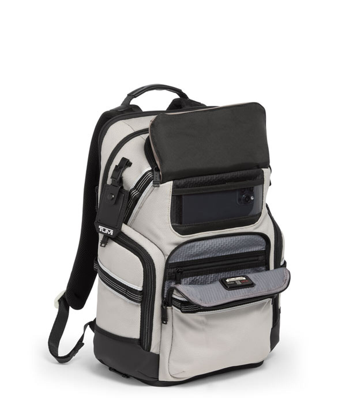 TUMI ALPHA BRAVO Nomadic Backpack Chalk