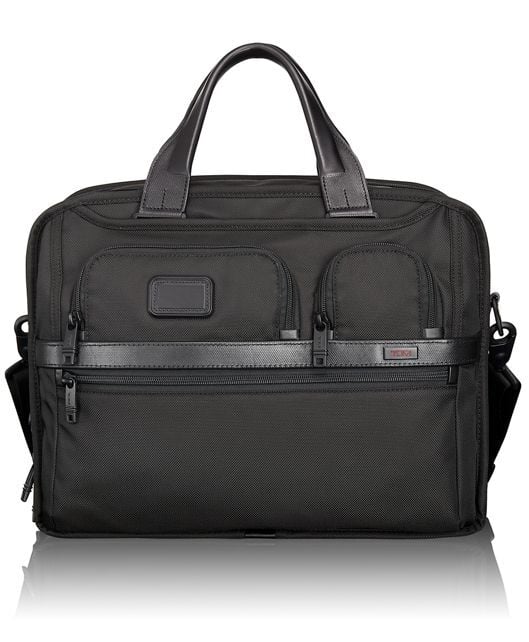 Tumi alpha 2 briefcase leather